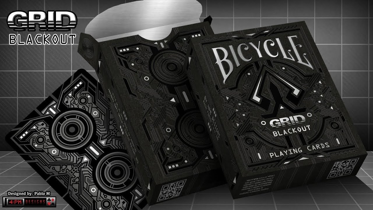 Bicycle Grid Blackout Deck Review - YouTube