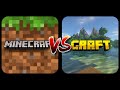 Minecraft pe vs craftsman realistic craft