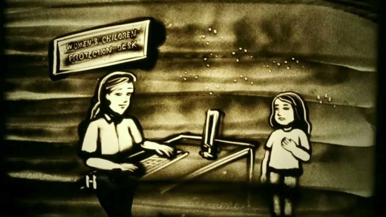 Philippine National Police Child Protection Policy Sand Art