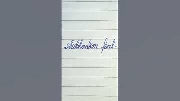 Subhankar Pal name writing #handwriting #viral #youtubeshorts
