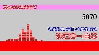 【日立IGBTVVVF・爆音モーター】東急5050系5170F走行音 菊名→反町