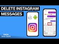 How To Delete Instagram Messages