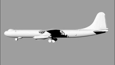 Convair B-36 Peacemaker CAD Model