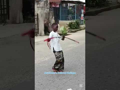 Beautiful Ekpe performance with Nsibidi demonstration by young lad