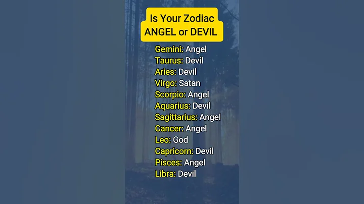 ANGEL or DEVIL 😈 #zodiac #zodiacsigns #astrology #astrologysigns #horoscope #tarot