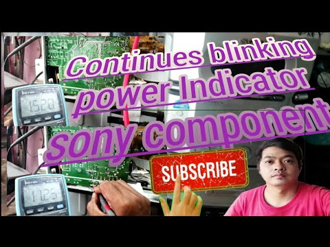 SONY COMPONENT /CONTINUES BLINKING POWER INDICATOR - YouTube