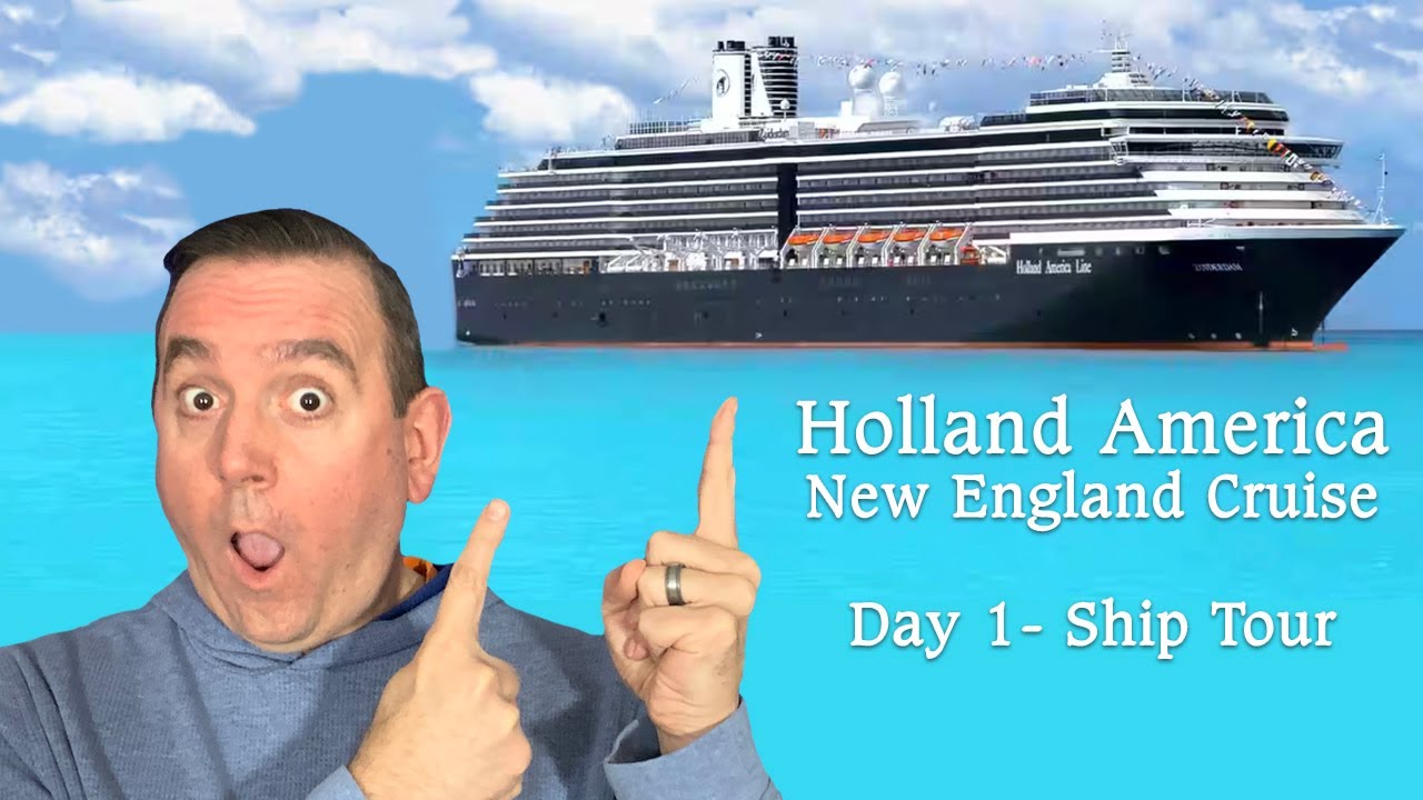 Holland America New England Zuiderdam Ship & Room Tour Day 1