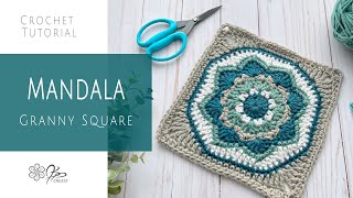 Crochet A Beautiful Mandala Square With This Easy Tutorial!