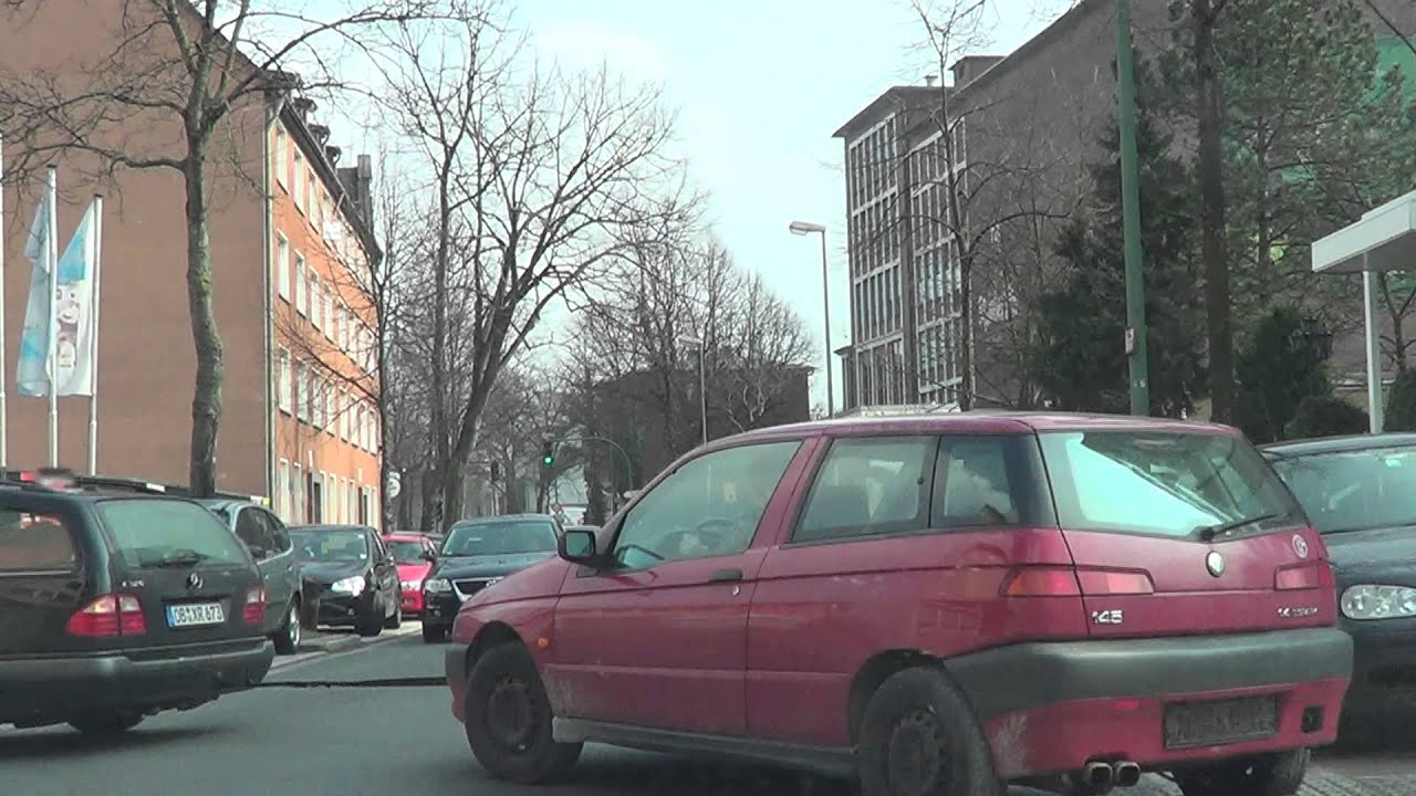 Driving to Germany City Essen - Altenessen 2013