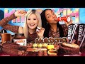 ASMR MUKBANG CHOCOLATE DESSERTS | ICE CREAM COOKIES CAKE | feat. ALISHA from XO TEAM