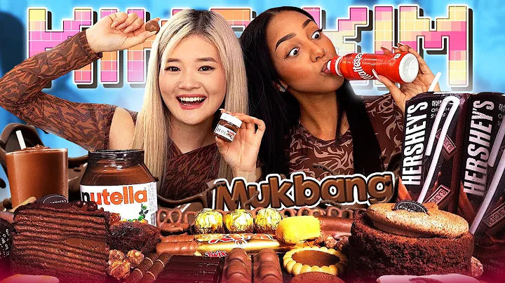 ASMR MUKBANG CHOCOLATE DESSERTS | ICE CREAM COOKIE...