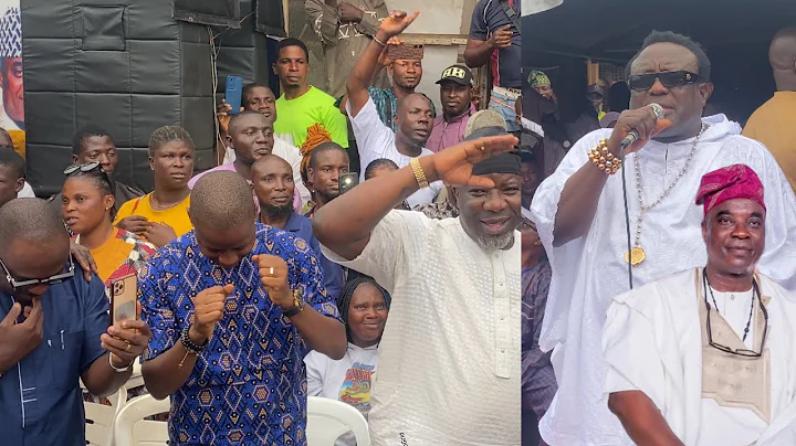 K1 DE ULTIMATE BAND MEN HAILED SAHEED OSUPA AS KING OF FUJI AT K1’S OLORI OMOBA RITUAL CEREMONY