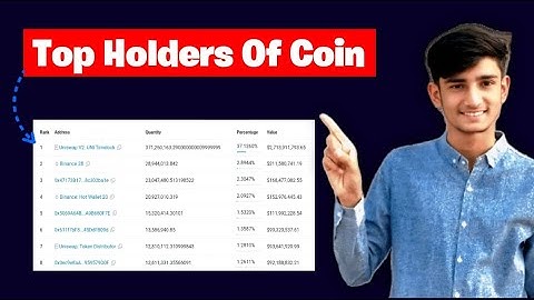 How to See Top Holders of Any Crypto Coin 🔍