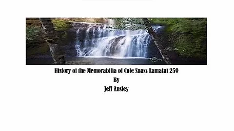 History of Cole Snass Lamatai Lodge 259 - Patches ...