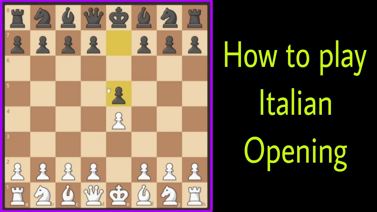 How to play the Italian Opening chess game part 1 #chess #checkmate # ...