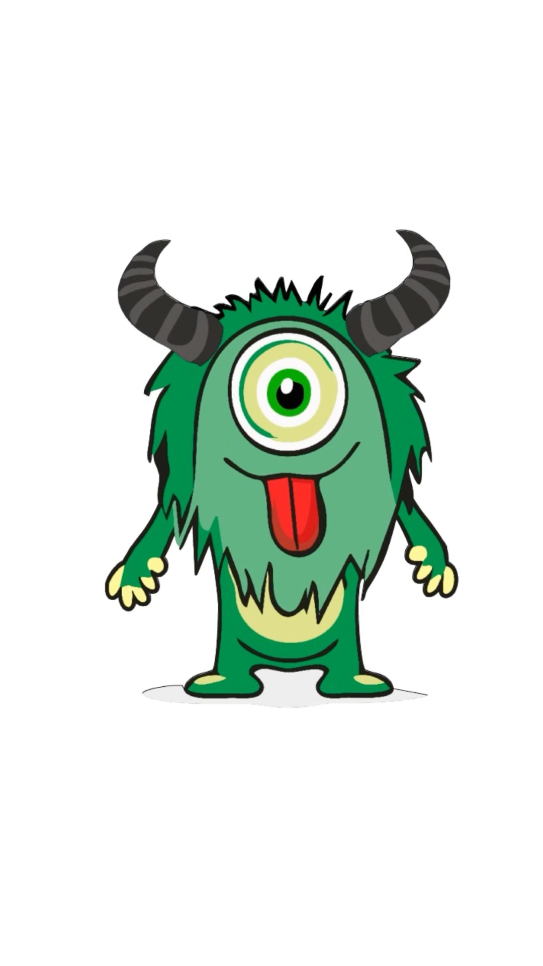 How to draw a green monster - YouTube