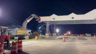 Baldwin Beach Express toll plaza demolition