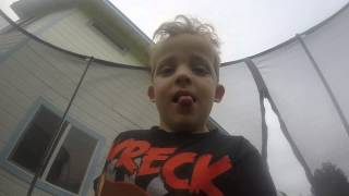 Kellen Jumping on the Trampoline