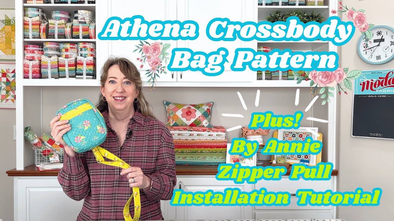 Fun Pattern For Crossbody Bag With 3 Zippers Front And Back