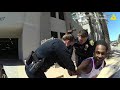 GRAPHIC LANGUAGE: Body camera footage of La Mesa Police Officer Razcon arrest of Amaurie Johnson.