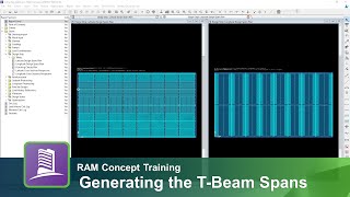 Generating Span Segments and Design Strips for Concrete T-Beams in RAM Concept