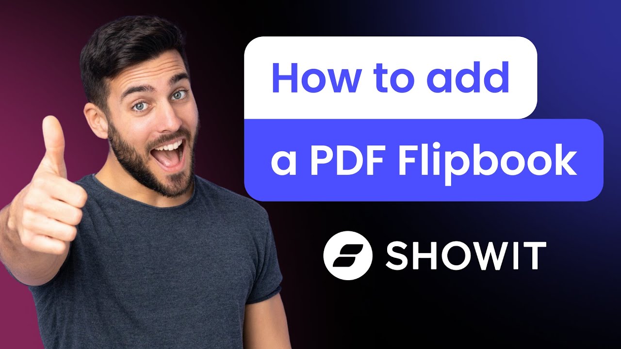 How to add a PDF Flipbook to Showit - YouTube