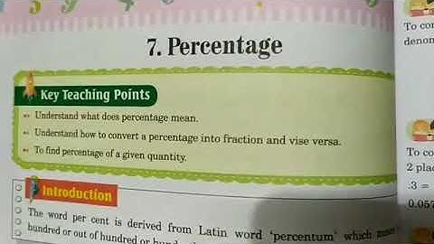 Class 5 Maths Chapter 7 Percentage