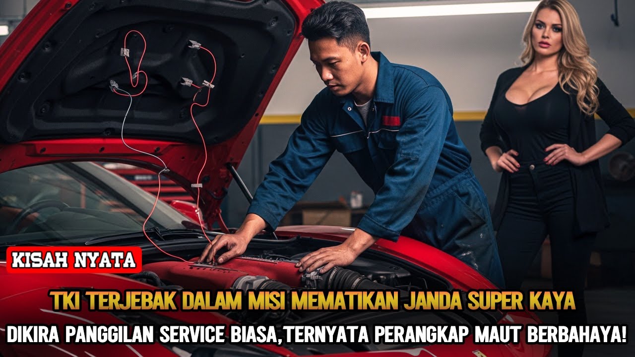 JEBAKAN MAUT JANDA KAYA❗TKI PERBAIKI FERRARI RUSAK,HAMPIR HILANG NYAWA