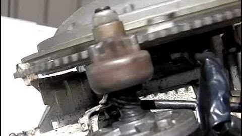 Starter motor engaging in slow mo