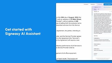 How to use Signeasy AI Assistant