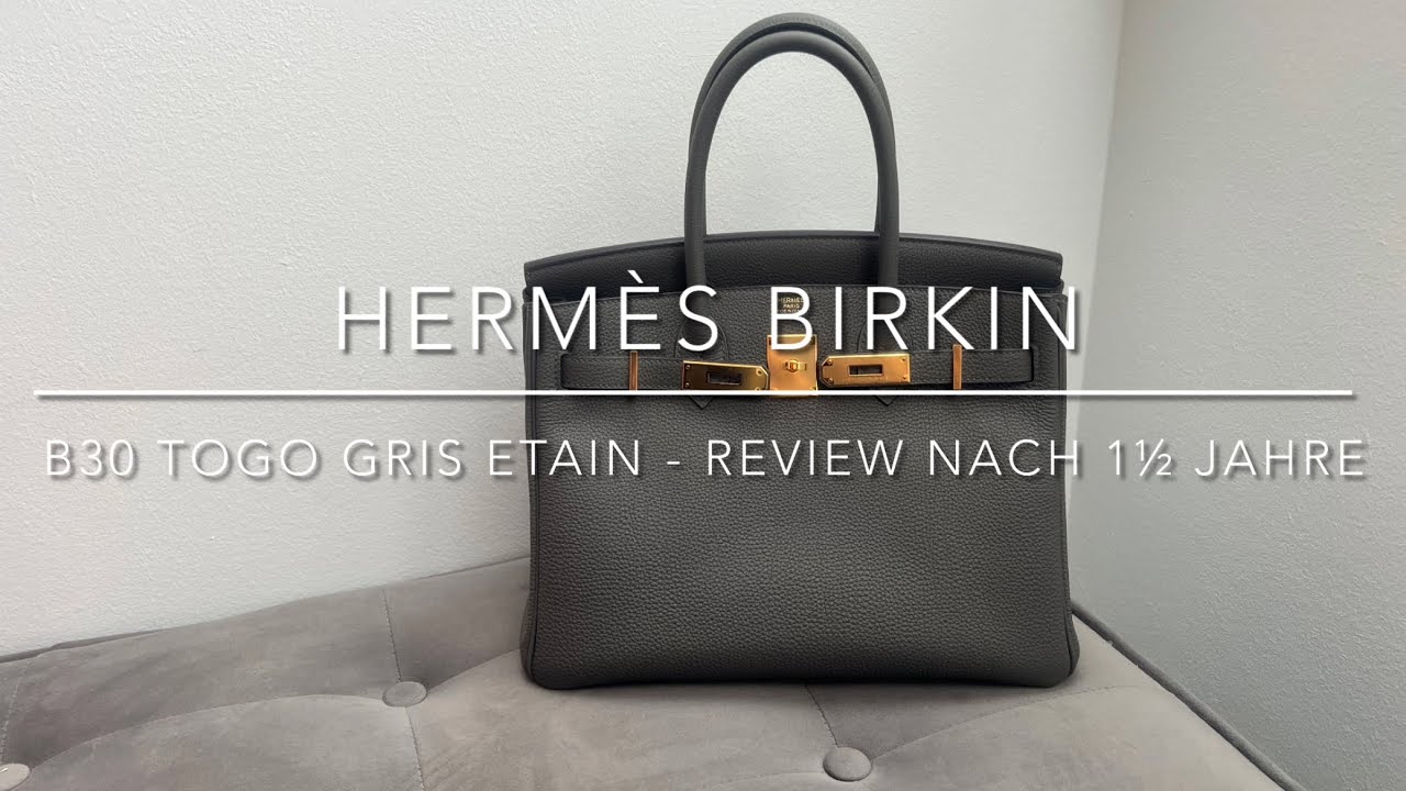Hermes Birkin 30 Epsom Gris Etain GHW