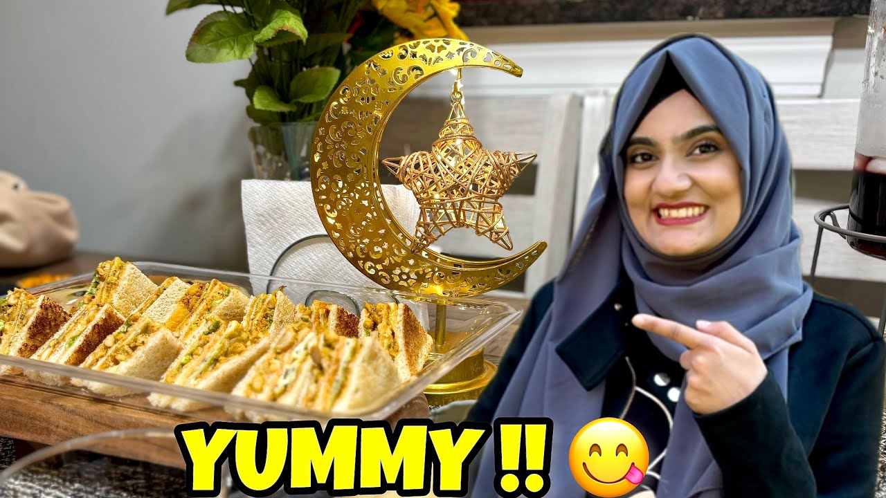 Snow Storm & Delicious Chicken Dynamite Sandwiches for Iftar 🥪 🌙 