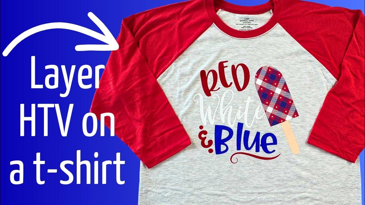 How to layer heat transfer vinyl on a tshirt with Cricut Explore Air 2