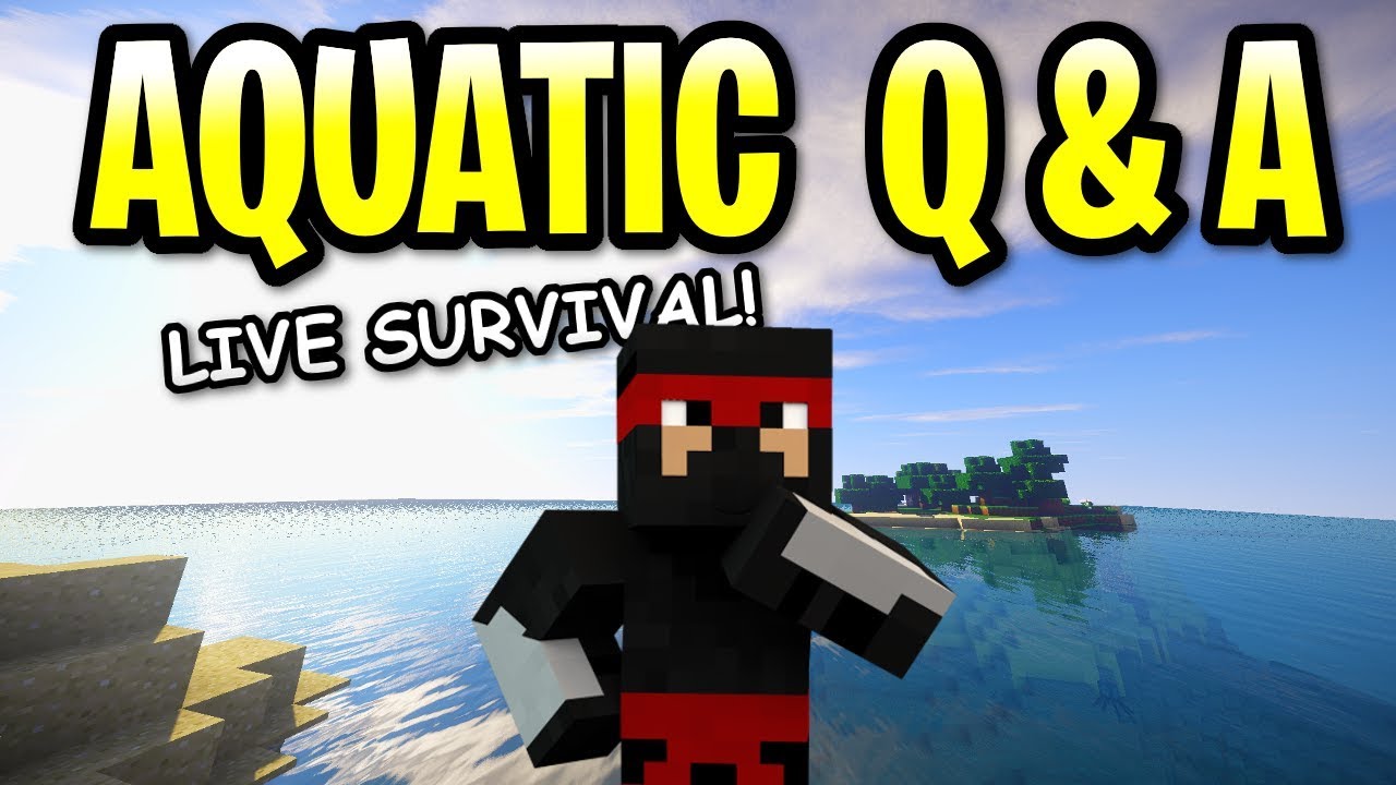 Minecraft Aquatic Update Q & A + Survival Community Episode 17 Live PS4 ...