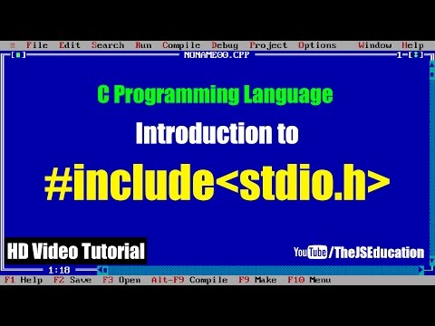 What is "#include stdio.h" in C Programming Language | HD Video Tutorial