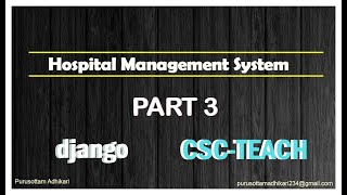 Hospital Management System Part 3 using Django