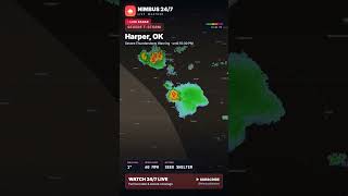 SEVERE T-STORM Harper OK LIVE Storm Radar RIGHT NOW