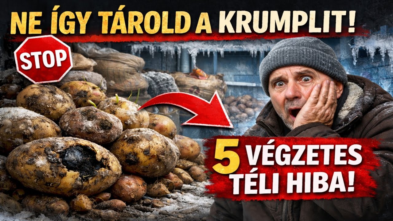 NE ÍGY TÁROLD A KRUMPLIT! 5 decemberi hiba, amitől februárra megrothad
