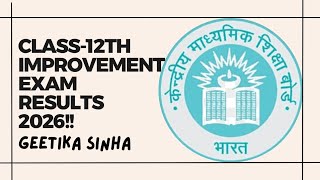 Class 12th Improvement Exam Result 2026!!