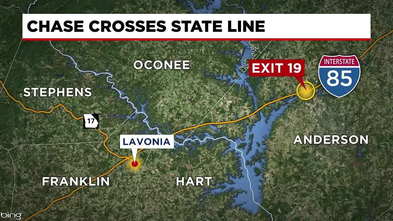 Chase across state line ends in arrest - YouTube