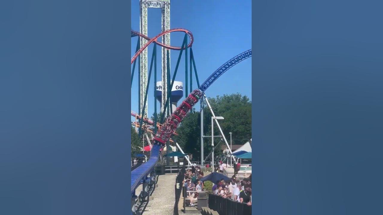 Millennium Force ending! #fun #themepark #travel #rollercoaster #cedarpoint #millenniumforce