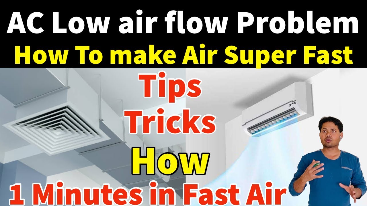 👍HVAC Low air flow problem how increases Air why low air coming from