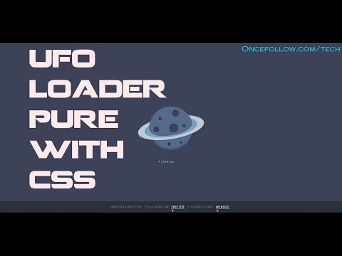 UFO Loader Pure With CSS
