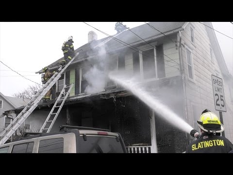 Firefighters battle 3-alarm house fire in Lehigh County 04/07/17 - YouTube