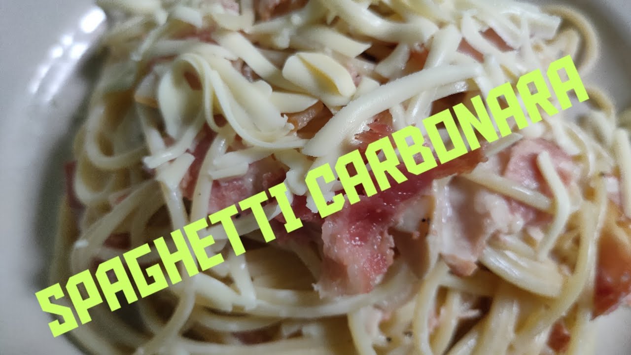 FILIPINO STYLE CREAMY SPAGHETTI CARBONARA YouTube