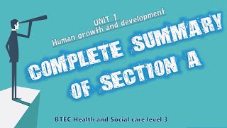 Unit 1: human growth & development - Complete summary of section A. Health & social care level 3