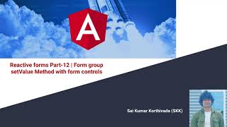 Reactive Forms Part 12 | setValue method of a form group using form controls | Form group setValue - YouTube Reactive Forms Part 12 | setValue method of a form group using form controls | Form group setValue - YouTube