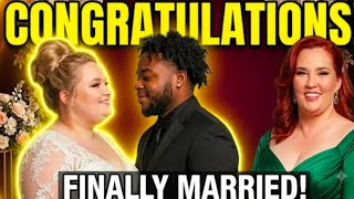 CONGRATULATIONS! Honey Boo Boo &Dralin Carswell FINALLY MARRIED!😍Mama June VERY HAPPY!❤️‍🩹