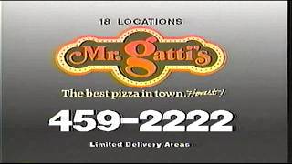 80s Mr. Gatti’s Pizza Commercial - "The Best Pizza in Town!" | Rare VHS Rip