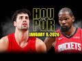 Houston Rockets vs Portland Trail Blazers Full Game Highlights – January 9, 2026 | NBA Season